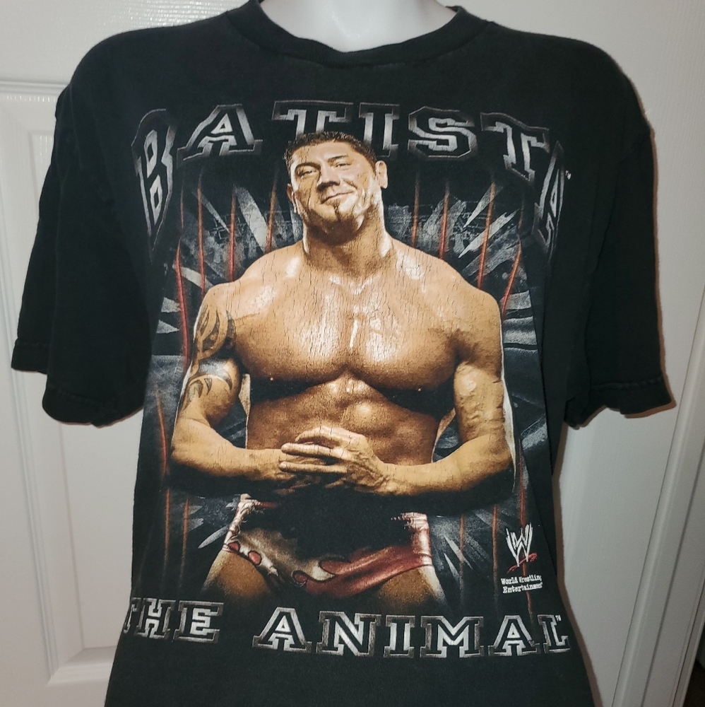 Vintage Batista The Animal WWE Wrestling T-Shirt